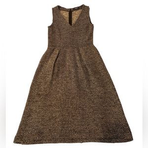 Madewell Knit Terrace twill business dress grey/white/back